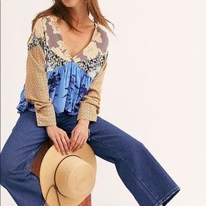 FP Aloha State of Mind Top in Multi Pattern NWT